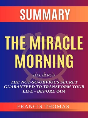 cover image of Summary of The Miracle Morning